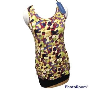 NWT SIMPLY VERA Vera WANG Colorful TANK TOP